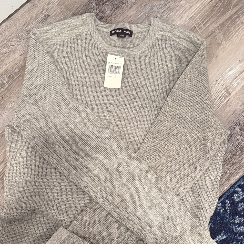 Michael Kors Heather Gray Crewneck Sweater